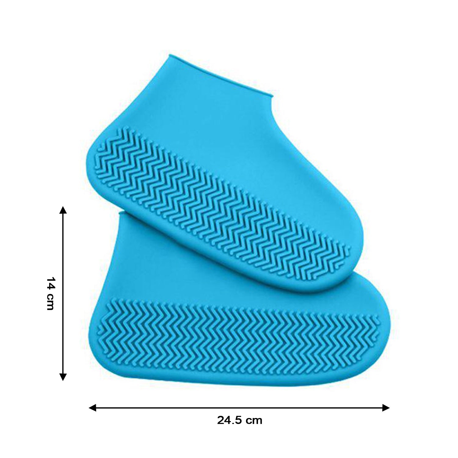 4867 Non-Slip Silicone Rain Reusable Anti skid Waterproof Fordable Boot Shoe Cover DeoDap 4867 Non-Slip Silicone Rain Reusable Anti skid Waterproof Fordable Boot Shoe Cover DeoDap